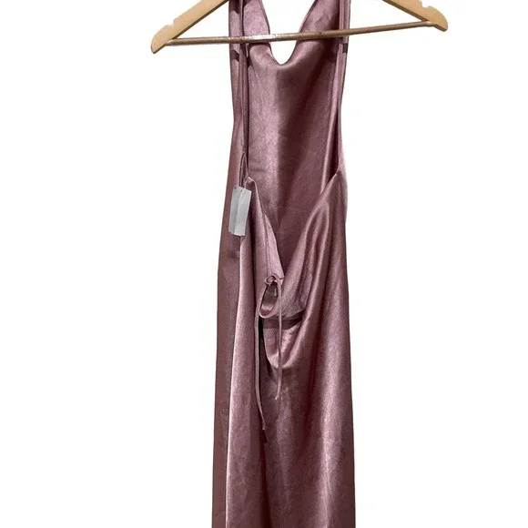 VINCE‎ Open-back recycled-satin maxi dress NWOT Size Medium - Picture 12 of 13